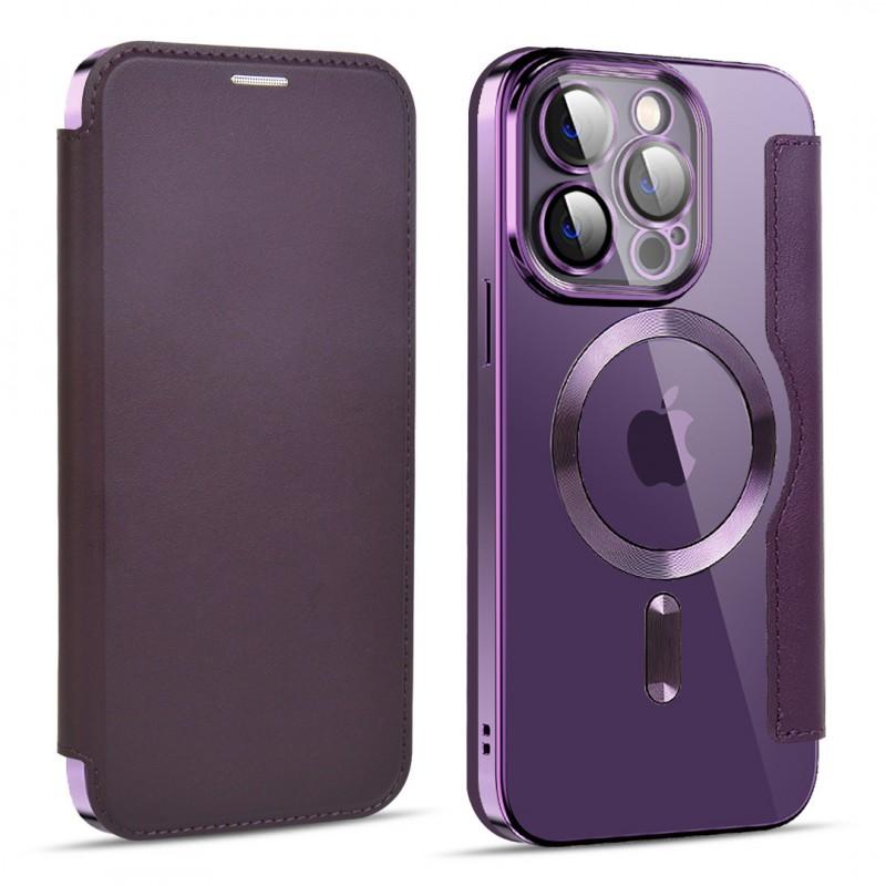 Magnetic Flip Phone Case With Card Slots IPhone 17 Pro Max Full Coverage TPU Leather Hybrid Cover