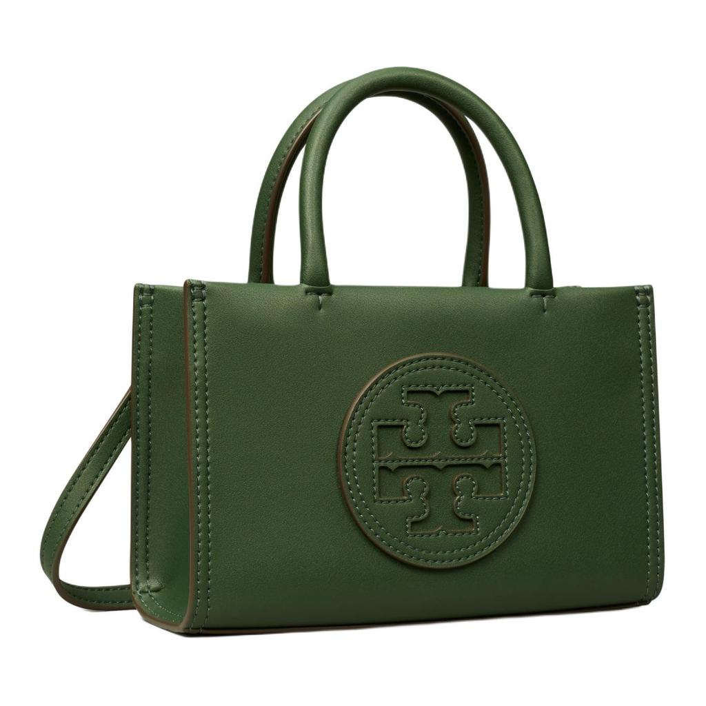 Tory Burch Ella Bio Magnetic Snap Adjustable Detachable Shoulder Strap Tote Bag Shopping Bag Crossbody Handbag Mini Women Tote Basil-Green 145613-312