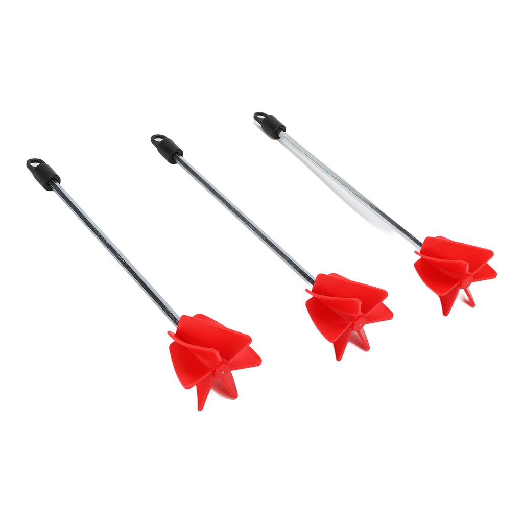 3Pcs Drill Paint Stirrer Spiral Mixer Attachment for Concrete Resin Silicone Paddle 11.4in