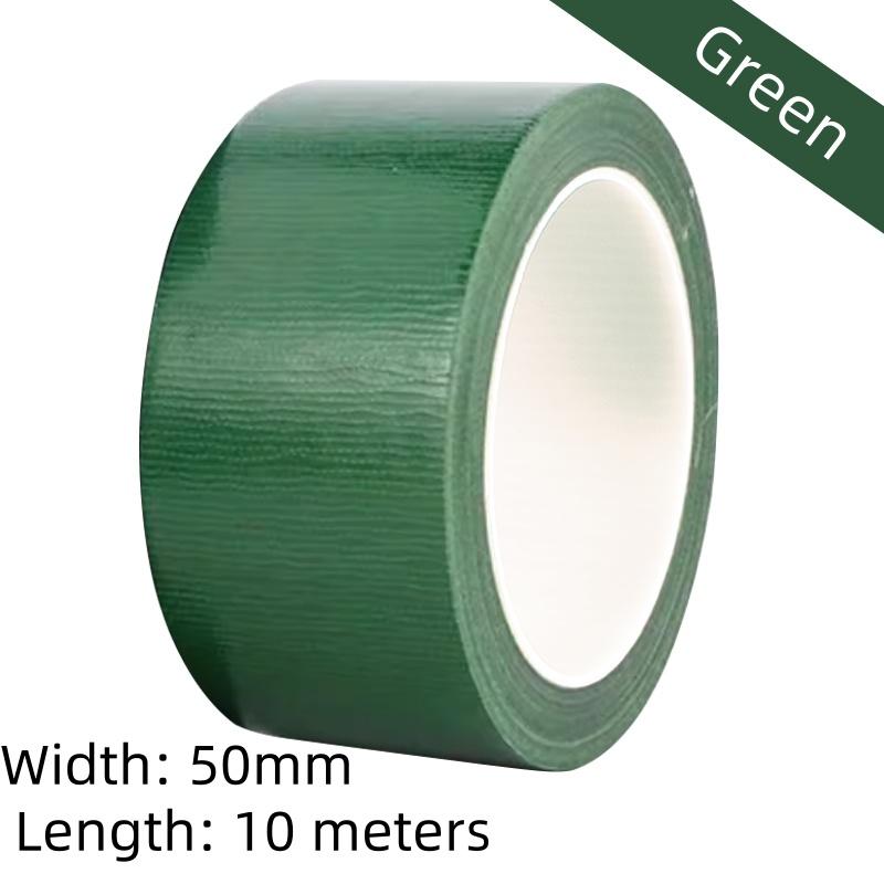 

Цветная клейкая лента для ткани декоративная выставка сцена ковер фиксация ремонт предупреждение протечки с высокой адгезией прочная клейкая лента 50mm&10M зелёный