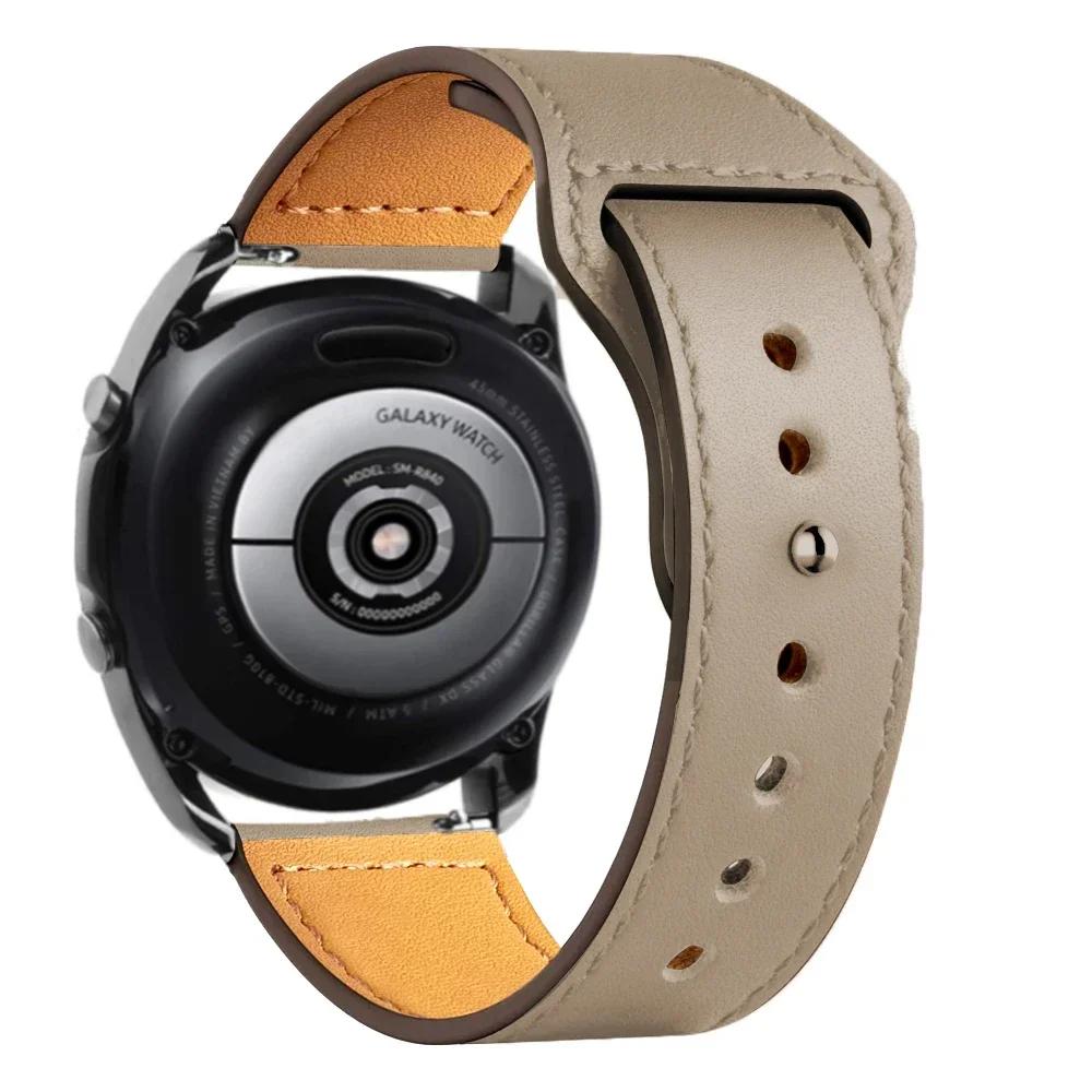 Lederarmband Für Samsung Galaxy Watch 7/6/5/pro/4/Classic/Active 2 20mm 22mm Armband Amazfit GTS/GTR 4/3/2 mini bip-lite Band