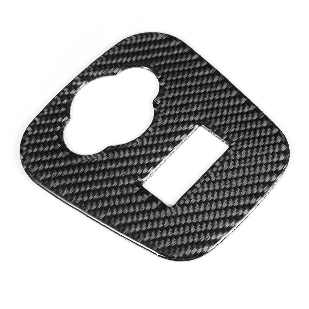Carbon Fiber Cigarette Lighter Panel Cover Trim Sticker Fit for Mini Cooper F55 F56 F57