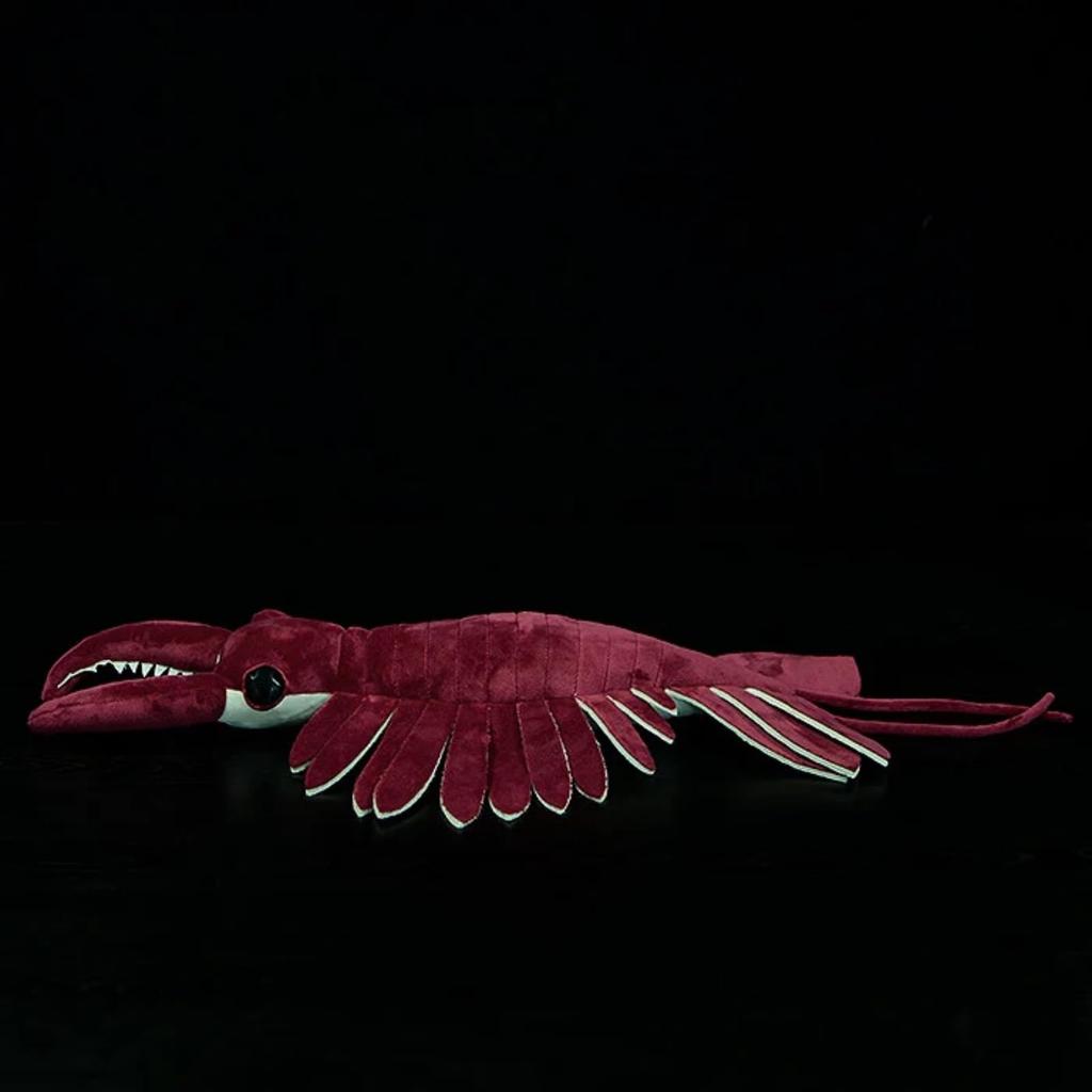 Lilizzhoumax Paleontologická série, Plyšová hračka Anomalocaris, Členovec, Plyšová hračka, Plyšová hračka kambrického zvířete, Hračka, Měkká, Hlubokomořská, Plyšová hračka, Vhodná