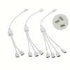 RGB 4Pin Wire Connector 1 To 2/1 To 3/1 To 4 Female To Female Splitter Connector Extension Cable For 3528 5050 LED Strip