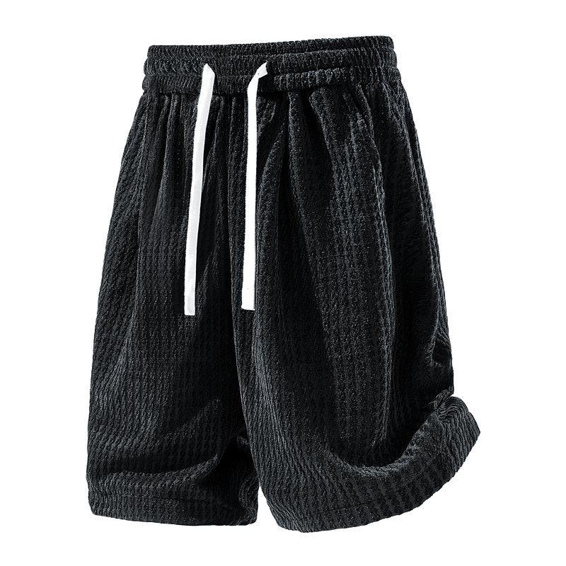 

2026 Trendy Summer Casual Patchwork Capris - Unisex Loose Sports Style 3XL чорний