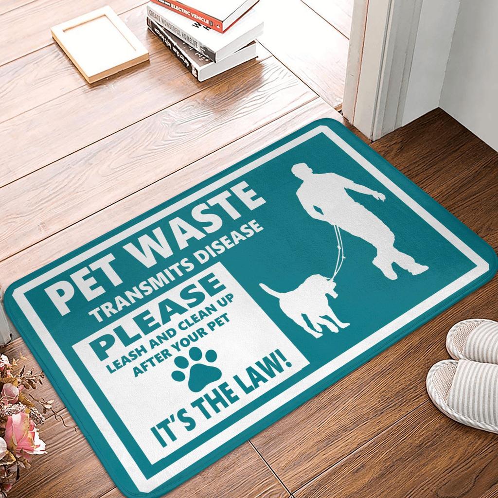 Frenchie Dogs Welcome Doormat Mat Anti-Slip  Kitchen Bathroom Toilet Rug Carpet 40*60cm