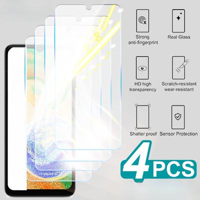 4PCS Screen Protector Tempered Glass For Samsung Galaxy A04s A04e A04 A03S A03 Core A02 A02S 9H Full Coverage Protective Glass