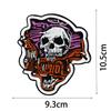 Skull Punk Embroidered Patch for Clothing & Accessories