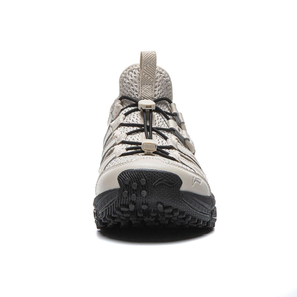 Li Ning Zhi Feng V2 Soft Rebound Casual Running Shoes Women Sneakers Gravel-White Gray ARSW122-1