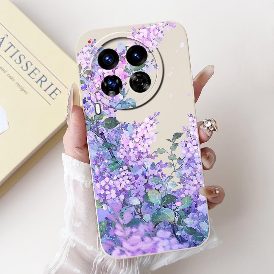 For Tecno Camon 30 Premier Case Cover Soft Silicone TPU Flower Girly Fashion Phone Case For Tecno Camon 30 5G /4G Bumper Fundas