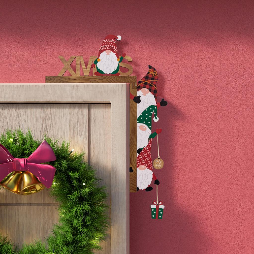 Creative Christmas Door Frame Hanging Decor For Festive Home Atmosphere Design