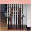 Fishing Racks Floor Rod Stand Vertical Storage Holder Fishing Pole Rack Holds 814 Rod Fishing Gear Equipment Organizer