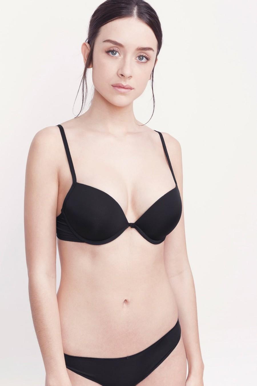 

Бюстгальтер push-up подвійний Gisela (67103) 80B прозорий колір чорний