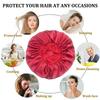 Luxurious Satin Sleep Cap Soft Wide Brim Nightcap Unisex Night Sleeping Bonnet with Wide Elastic Band Bath Hat For All Hair Type