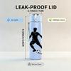 1PC Soccer Football Player 750ml Color Plastic Sports Water Bottle Leakproof Flip Straw Lid Suitable for Sports Office Home Use