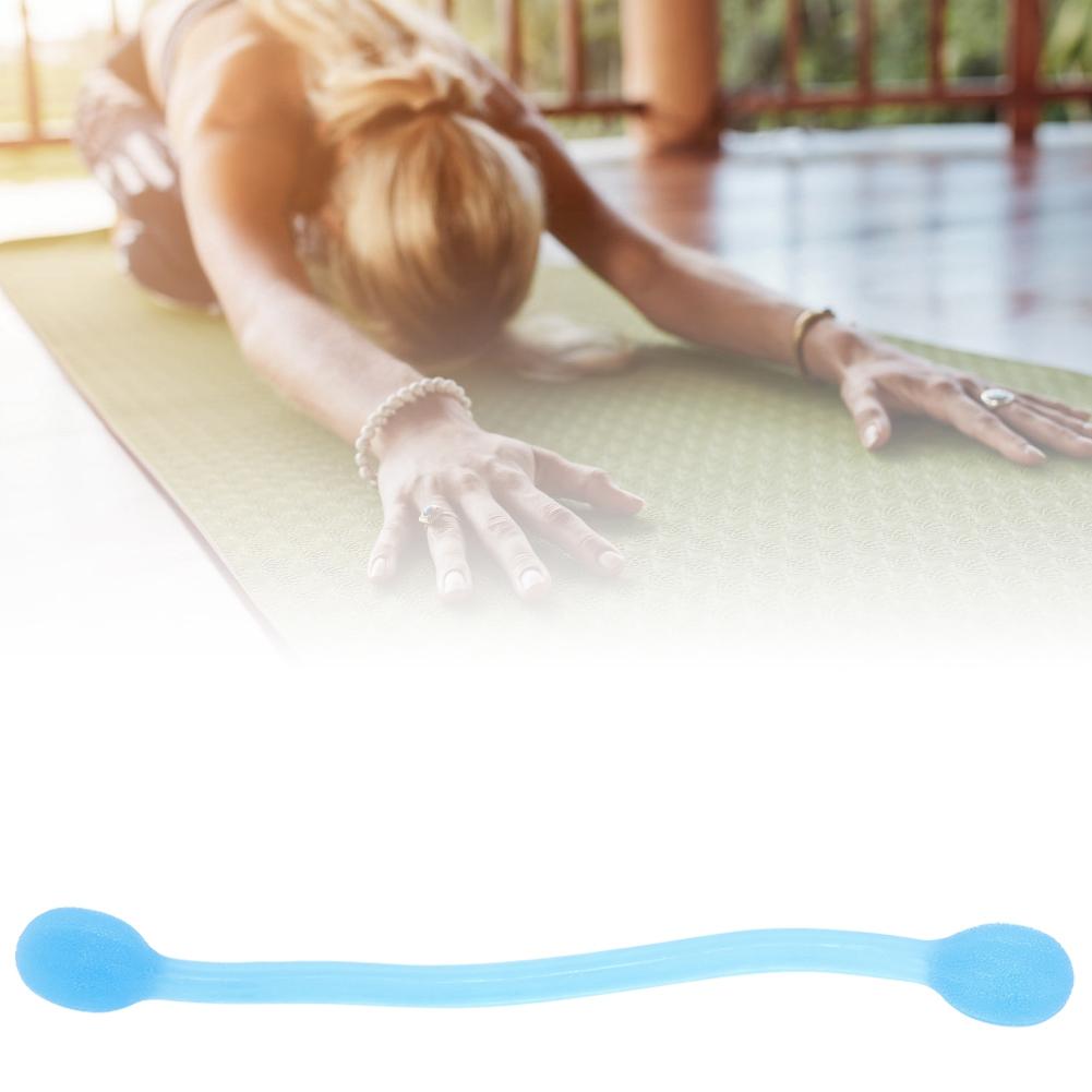 2PCS Silicone Blue Body Shaper Stretched High Elastic Yoga Pull Rope Resistance Stretch Band