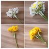 6Pcs Artificial Daffodil Bouquets Simulated Narcissus Bouquet Decorative Yellow And White Floral Arrangement for Living Room Dining Room Entryway