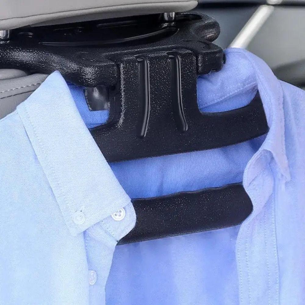 Practical Car Coat Hangers Safety Auto Storage Hooks Holder Rack Clothes Drying Rod Car Seat