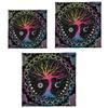 50x50/60x60/75x75cm Tarot Tablecloth Mat Geometric Divinations Table Cloth Board Game Oracles Card Pad Rune Support Mat