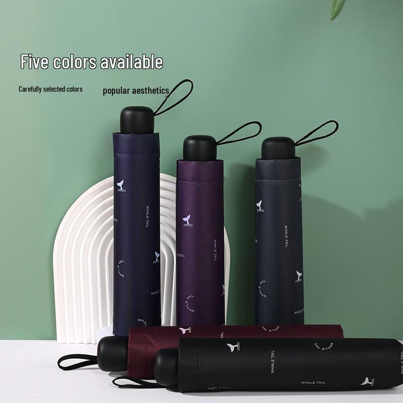 Paradise Umbrella Whale Journey Sun and Rain Folding Umbrella