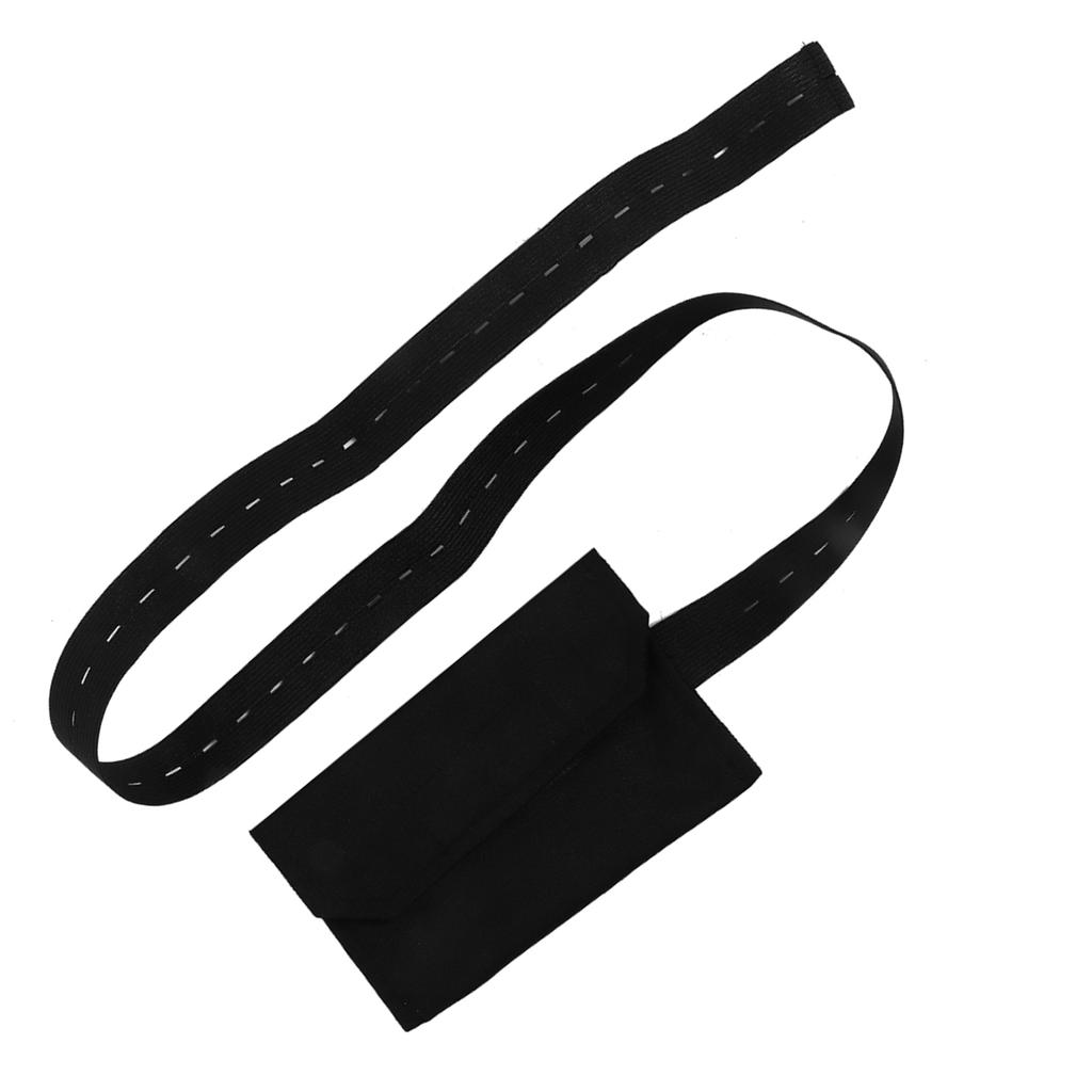 חגורה מתכווננת עם כפתורים לקטטר דיאליזה פריטונאלית הגנה על צינור פריטונאלי של המטופל(שחור )