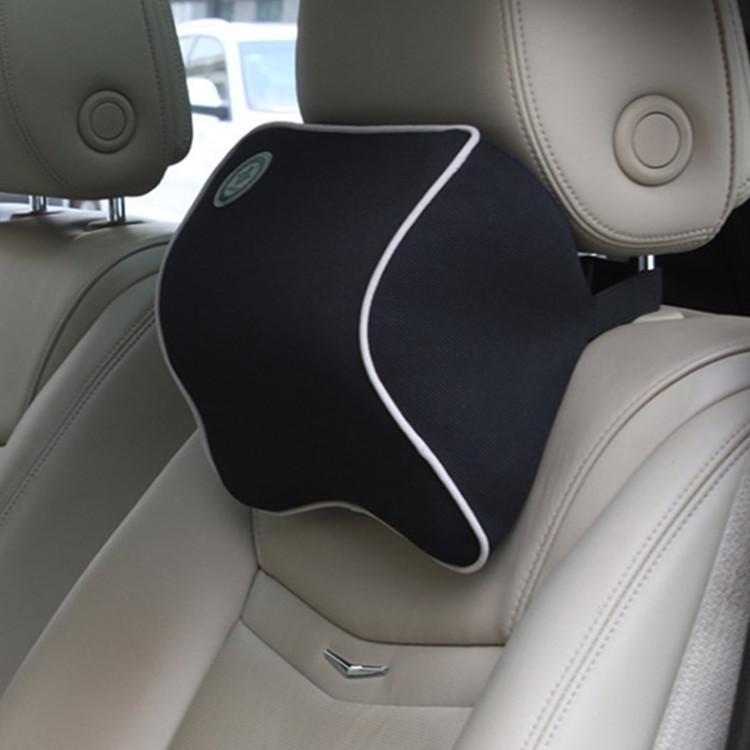 Car Headrest Memory Foam Neck & Lumbar Support Pillow - Customizable.