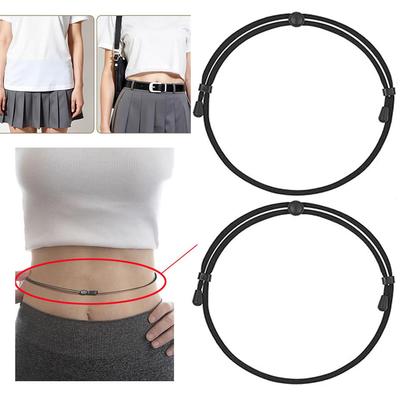 Lot de 3 Bandes Ajustables Courtes Pour Rentrer Pull et Chemise, La Bande Élastique à Rentrer Pour Changer le Style de Vos Hauts, Durable