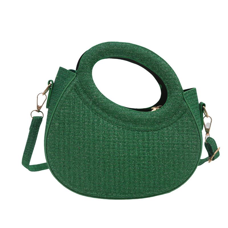 

Popular spring new casual indentation design fashionable personality tote shoulder crossbody small bag зелений