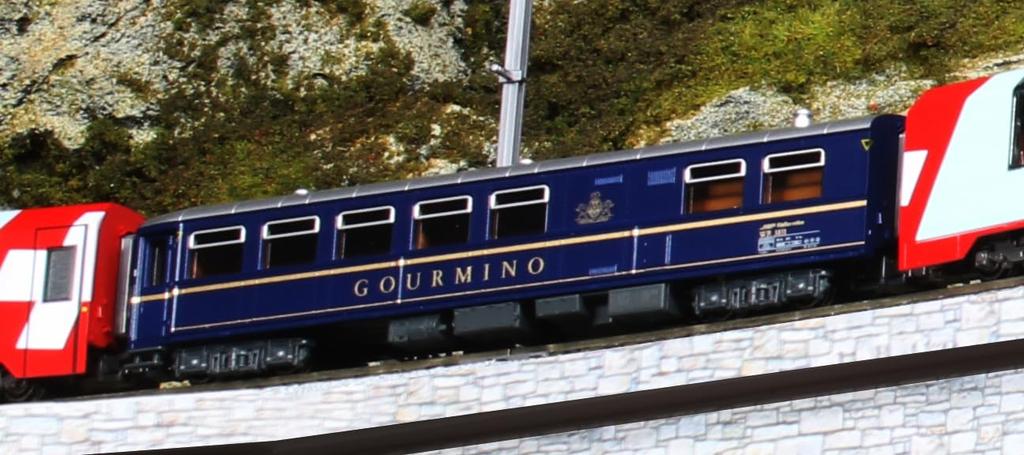 KATO scala N Carrozza Ristorante Blu Alpi WR3811 GOURMINO 5280 Modello Ferroviario Carrozza Passeggeri