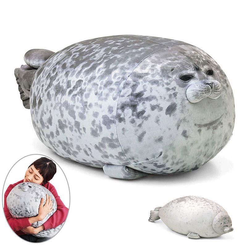 Large Chubby Blob Seal Plush Toy Animal Pillow Pet Soft And Cute Ocean Stuffed Doll Gift