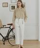 Nonlocal Tomboy Cotton Pants - Off White