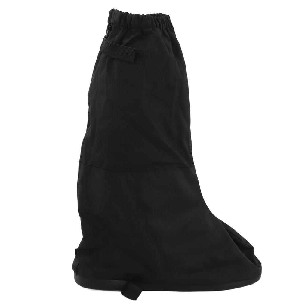 1 Pair Snow Shoes Boots Covers with Reflector Waterproof Windproof Non Slip Rain Boot Covers for Hiking Climbing Black
