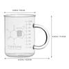 Glass Coffee Cup Clear Precision Graduated Scale for Accurate Espresso Brewing Measuring Coffee Beaker Kitchen Measuring Cups