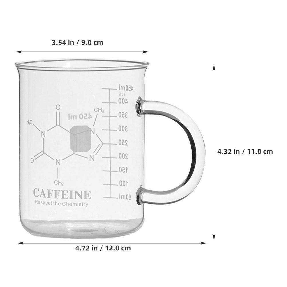 Glass Coffee Cup Clear Precision Graduated Scale for Accurate Espresso Brewing Measuring Coffee Beaker Kitchen Measuring Cups