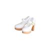 Obitsu Seisakujo 1/6 Doll Soft Vinyl Heel Strap Shoes White 1_6SH-F01-WH