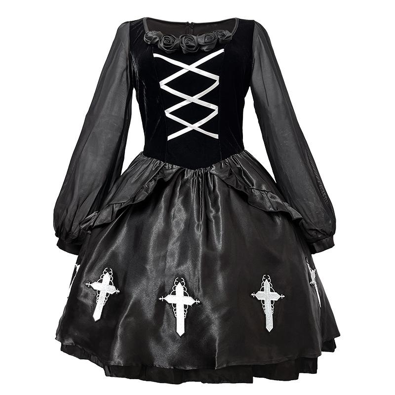 Halloween Adult Costumes Gothic Ghost Bride Costumes Dark Wind Imp Costumes Witch Costumes Vampire Costumes