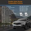 20PCS Fender Liner Screws, 10PCS U-Nuts Kit For Honda, Acura Vehicles, OEM 90114-SE0-000, 90308-SB2-013 Replacement, Car Accessories Splash Shield