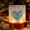 Fish Hug Heart Shape Party Decorations Pocket Collectible With Card For Friends Family Adults Men Dad Fathers Coworkers