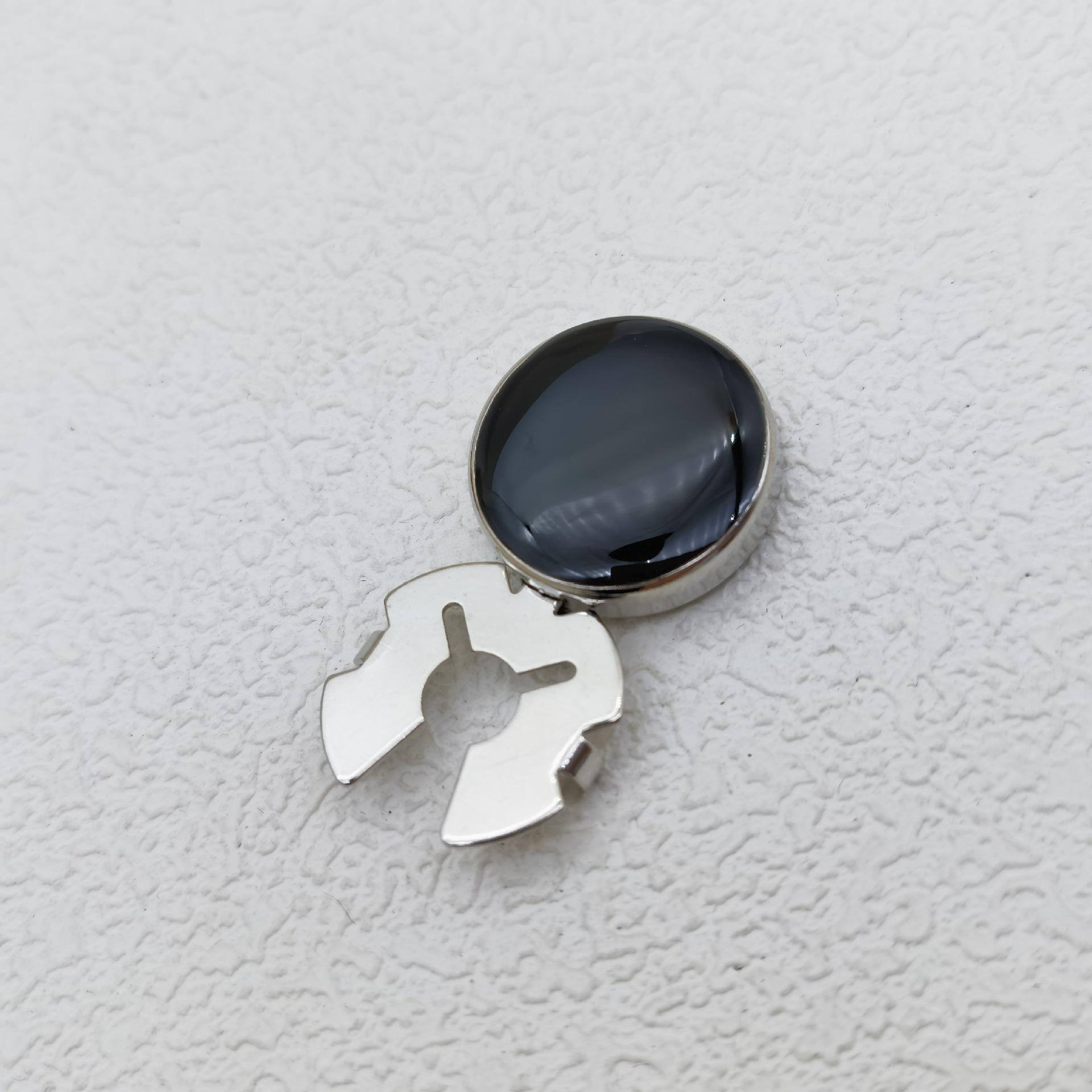 Элегантная круглая мужская рубашка Золото и Серебро Четырехцветные Запонки Чехол для Пуговиц Аксессуары для Пуговиц Металлические Запонки Мужские Аксессуары brass