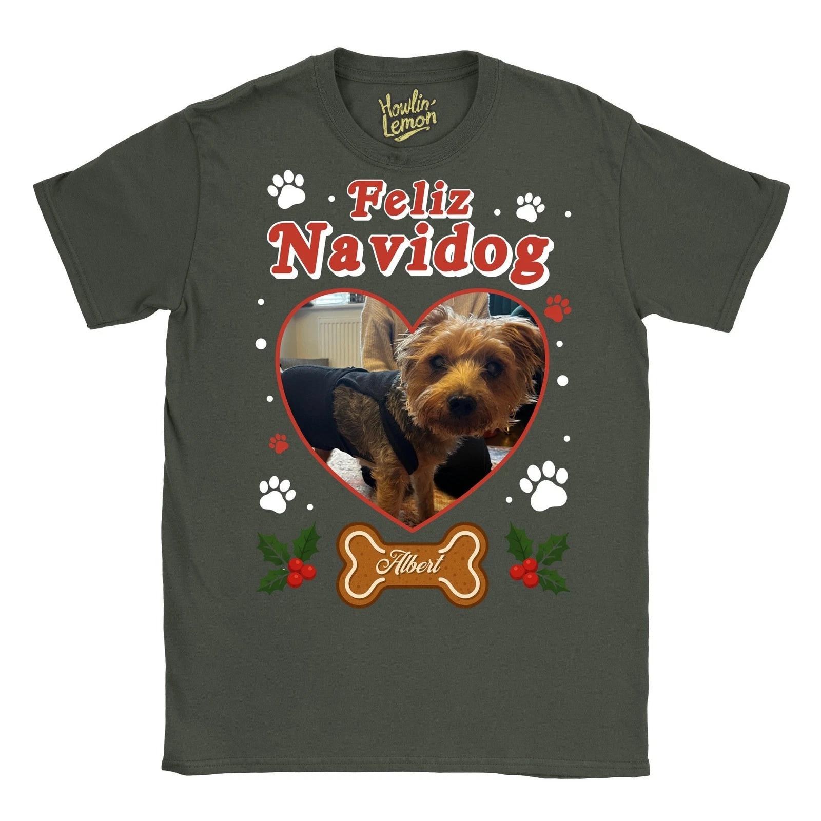 Feliz Navidog T shirt - Custom Christmas Top | Funny Gift Idea 3XL