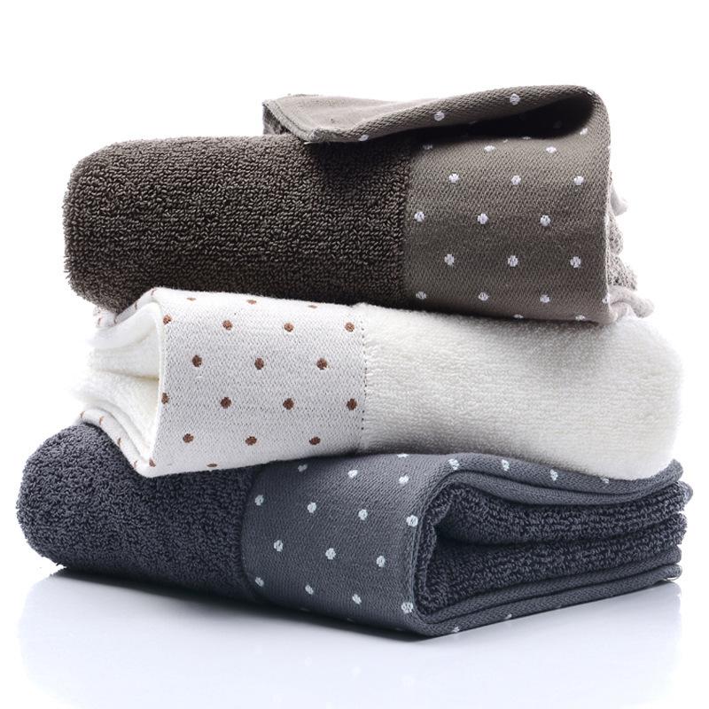 3-teiliges Luxus-Handtuch-Set aus Baumwolle in Silid-Farbe, Gesichtshandtuch, Badetücher