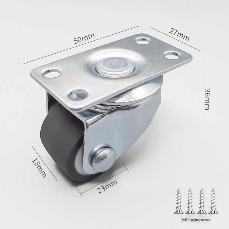 Silent Mini Caster Wheel for Furniture and Drawers - Load-bearing, Directional Roller Wheel