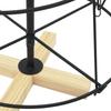 Christmas Decoration with Stand Black 90 cm Steel