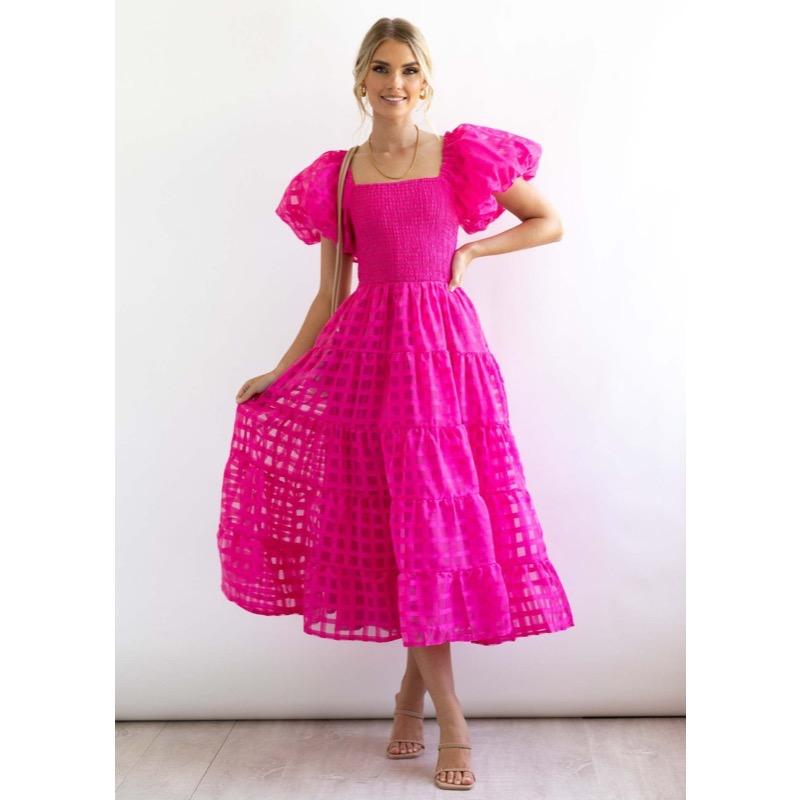 

Летнее платье для женщин M розы красного