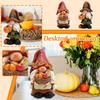 Tuinkabouterbeeld met Pompoen Hars Ornament voor Buiten Thanksgiving Herfst Tuindecoratie
