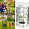 Wire Plant Protector with Top Cover Detachable Wire Mesh Plant Cage Plant Shield Keep Animals Out for Garden Plants Flowers Vegetables