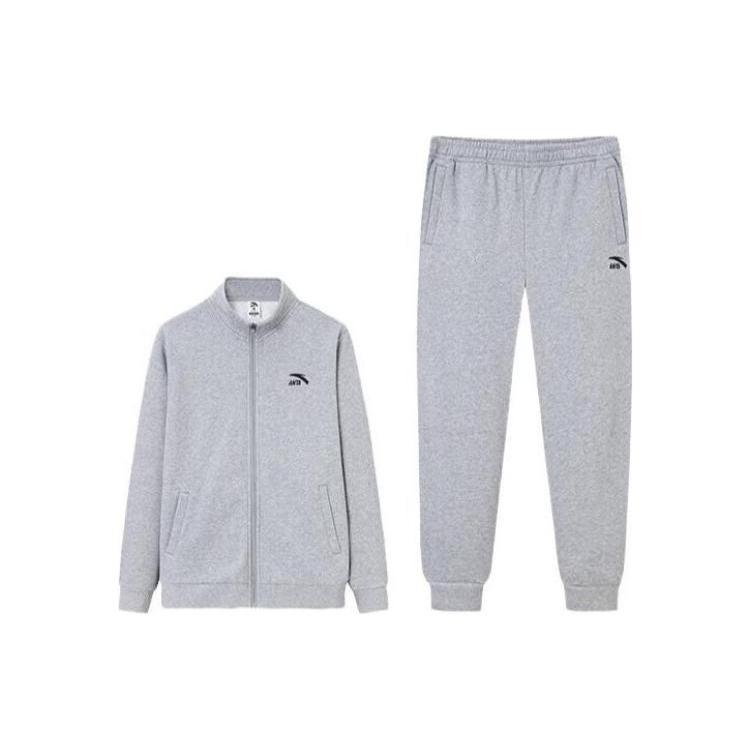 Anta Variety Training Collection Casual Sportswear Men's Gray Heather Gray 952357202-1