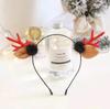 Christmas Elf Antler Bell Headband - Festive Cartoon Fairy Style for Holiday Parties