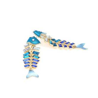 Pendientes de espina de pescado modernos y sencillos: adecuados para fiestas, bodas, banquetes, decoraciones de festivales.