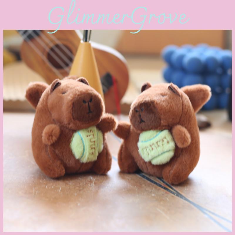Capybara Winged Plush Keychain Cute Water Pig Bag Charm Toy Enthusiasts Doll